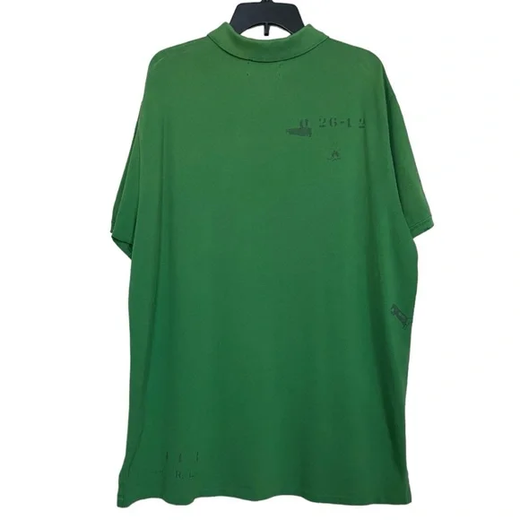 Polo by Ralph Lauren Vintage Green Indian Head Adirondack Custom Fit Polo XXL - Picture 2 of 13